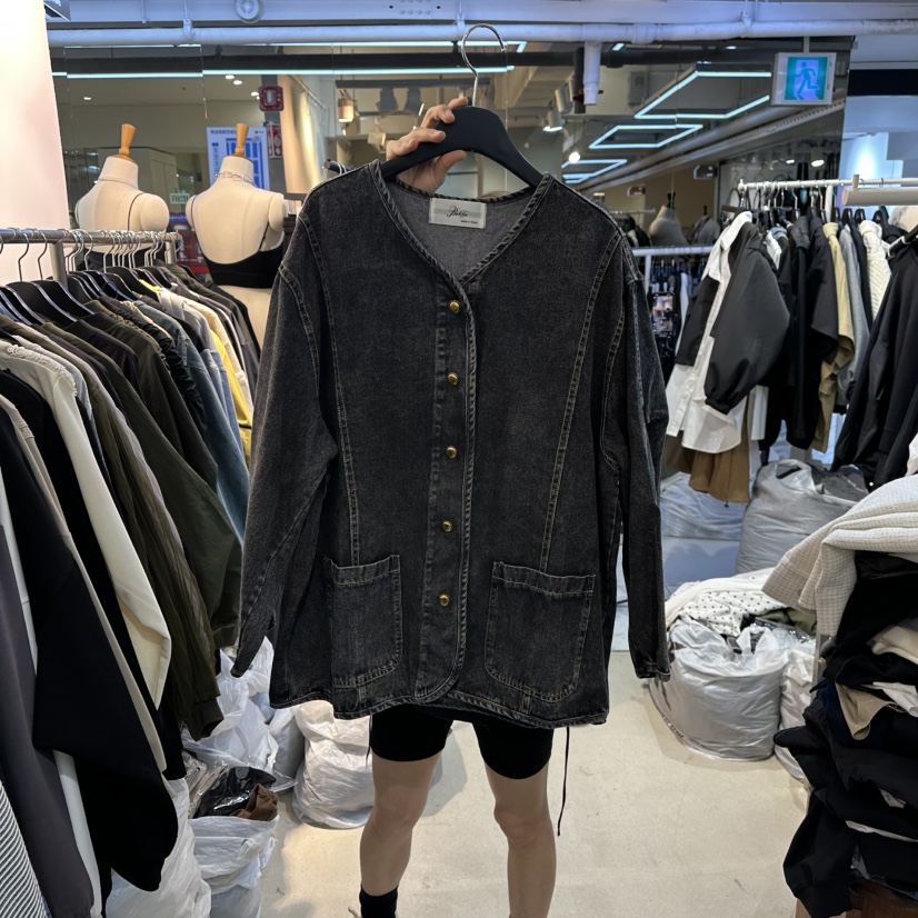 BAKHA韓國直郵㊣女裝新款職業真品時尚25秋冬人氣休閑夾克V領BAKHA夾克圖色2