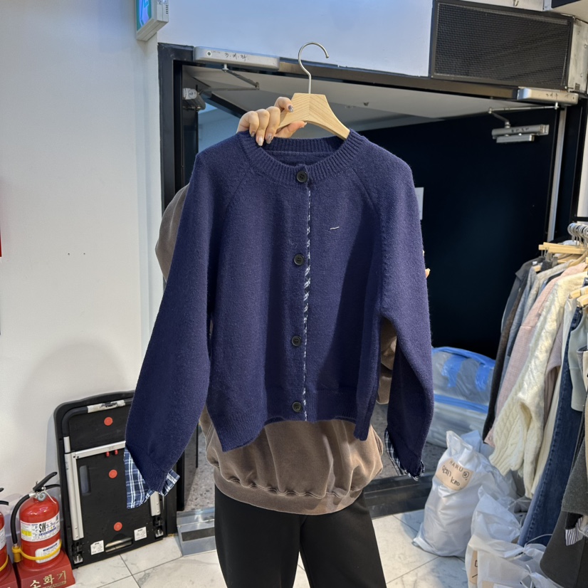 HARU東大門㊣直郵女裝新款人氣熱賣25秋冬推薦真品針織衫格紋HARU-Q針織衫圖色2