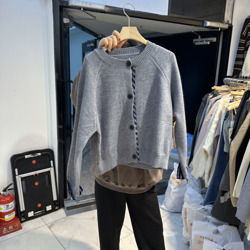 HARU東大門㊣直郵女裝新款人氣熱賣25秋冬推薦真品針織衫格紋HARU-Q針織衫圖色3