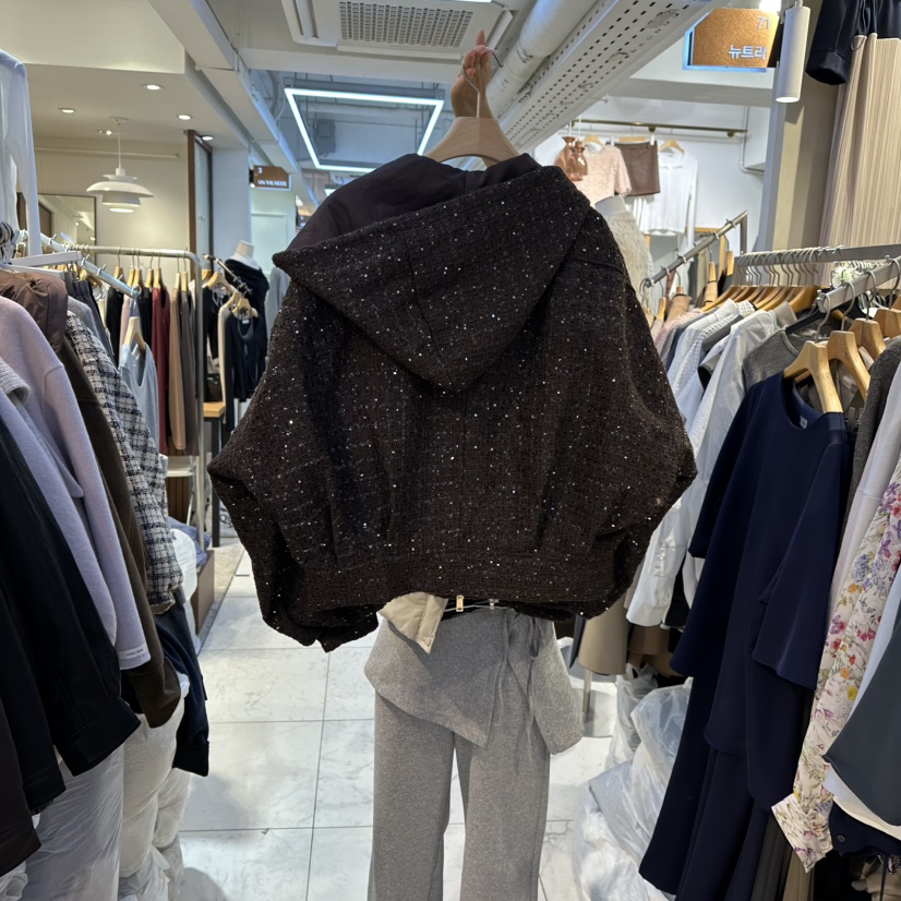 HARU韓國代購㊣女裝新品時尚真品25秋冬推薦熱賣夾克粗花呢HARU-Q夾克