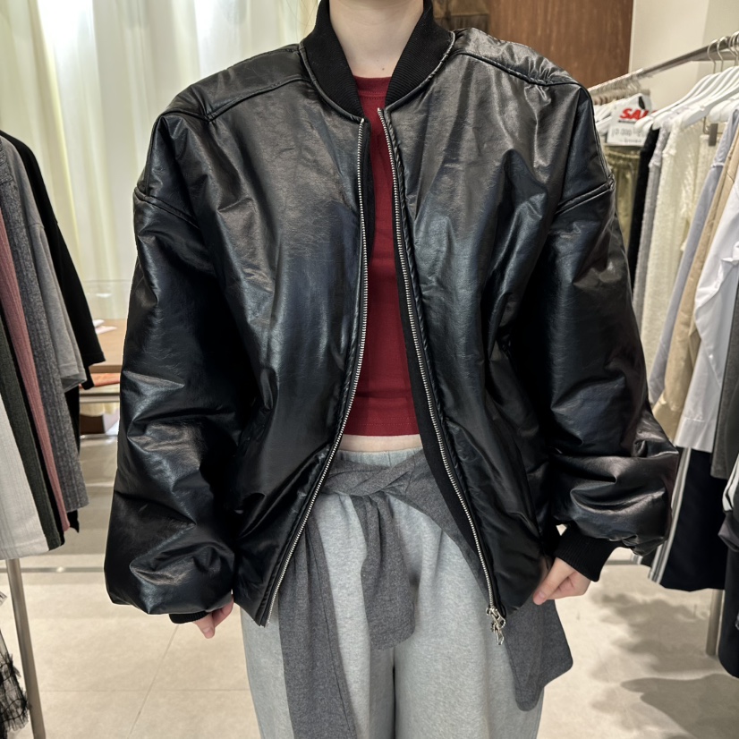 BUCKLE東大門㊣代購女士新款推薦真品時尚25秋冬人氣夾克皮革BUCKLE夾克