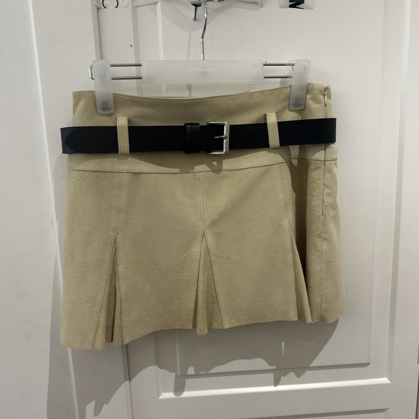 WE ARE/WELOVER韓國代購㊣女裝新款熱賣休閑短裙不含腰帶SHOP_WE ARE短裙