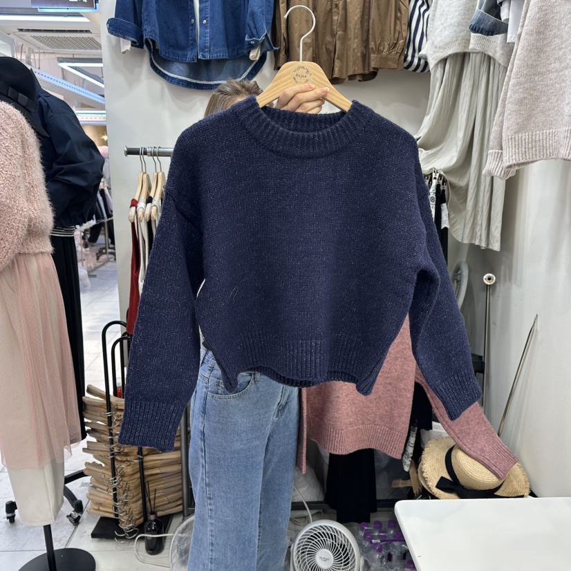 HOJAE韓國代購㊣女士新品休閑熱賣人氣真品推薦25秋冬時尚毛衣MID-LEVEL JUMP毛衣圖色3