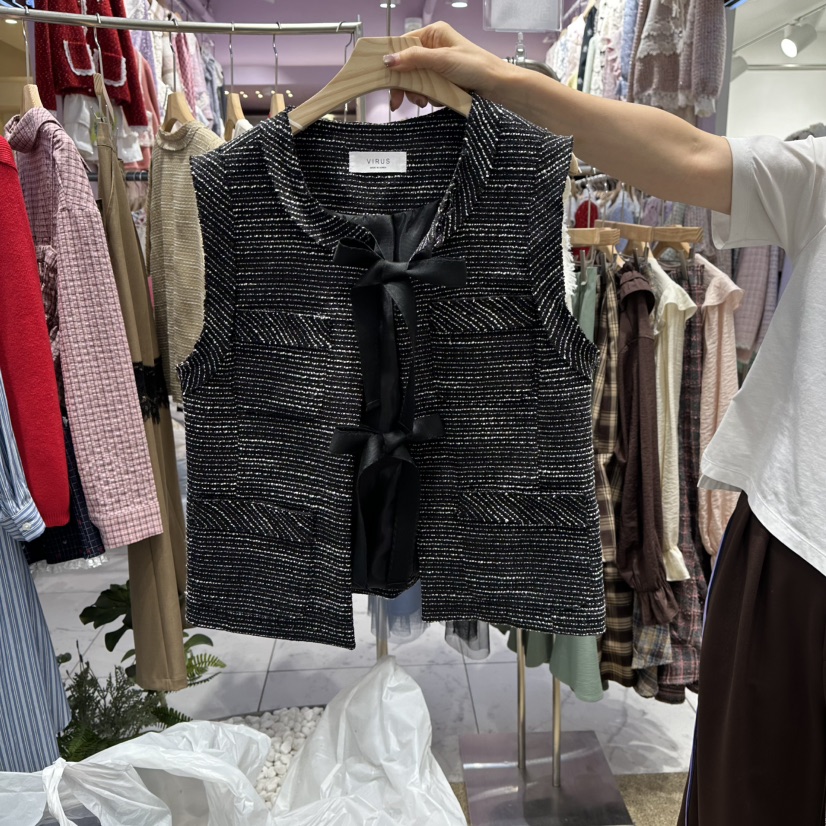 VIRUS東大門㊣代購女士新品休閑真品25秋冬時尚人氣職業馬甲VIRUS馬甲圖色2