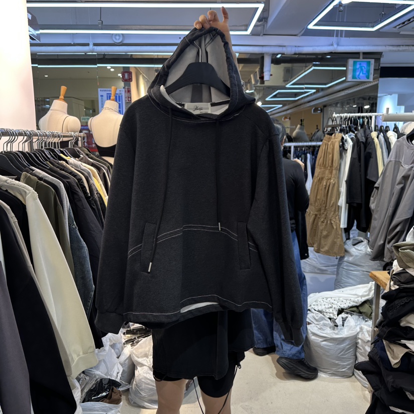 BAKHA東大門㊣代購女裝新款真品人氣時尚休閑25秋冬推薦衛衣BAKHA衛衣圖色2深藍色