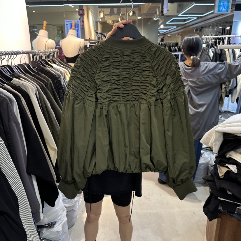 BAKHA韓國直郵㊣女裝新款真品休閑推薦人氣25秋冬熱賣夾克褶皺BAKHA夾克