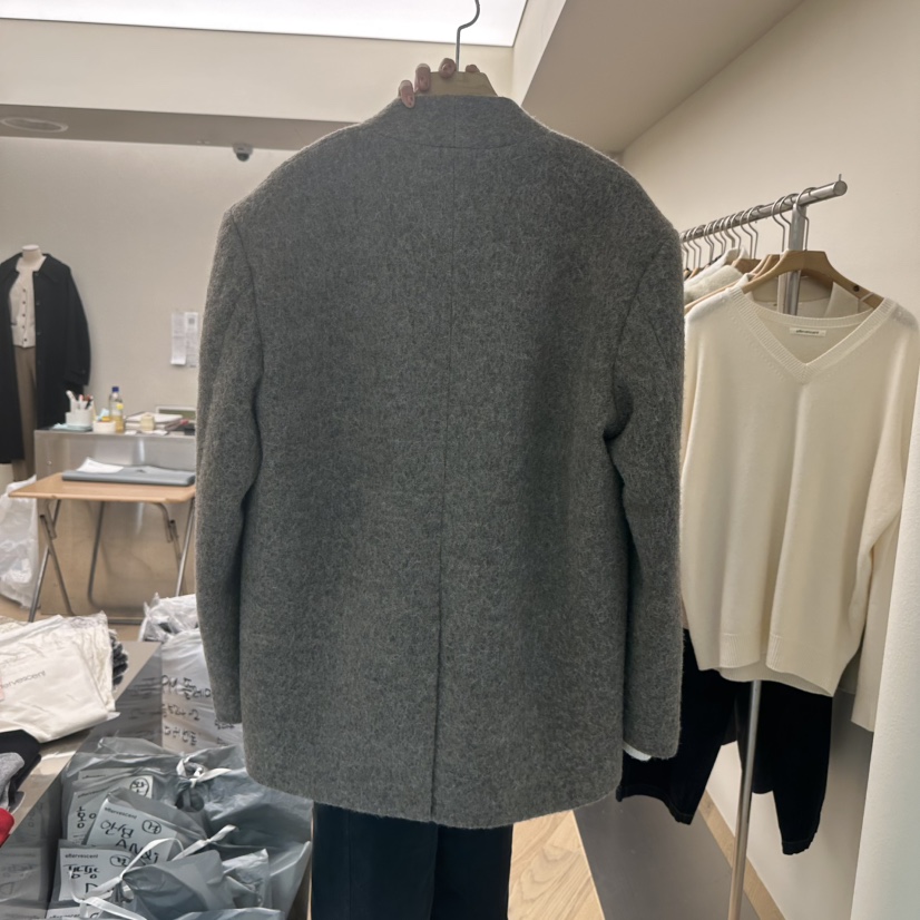 EFFERVESCENT韓國直郵㊣女士新款真品休閑人氣熱賣夾克羊駝evc/effervescent夾克