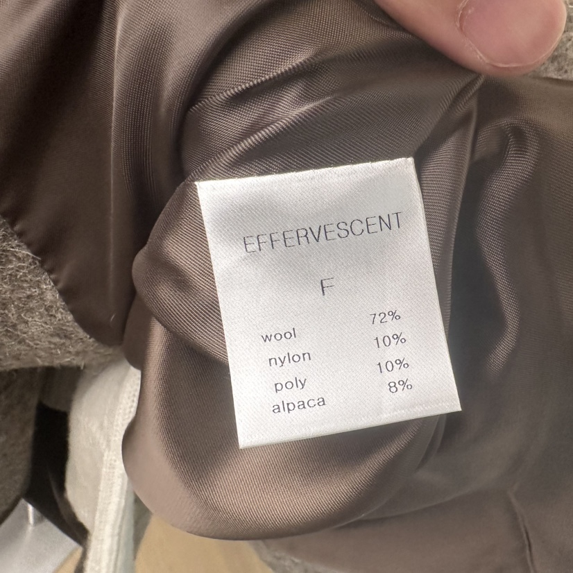 EFFERVESCENT韓國直郵㊣女士新款真品休閑人氣熱賣夾克羊駝evc/effervescent夾克