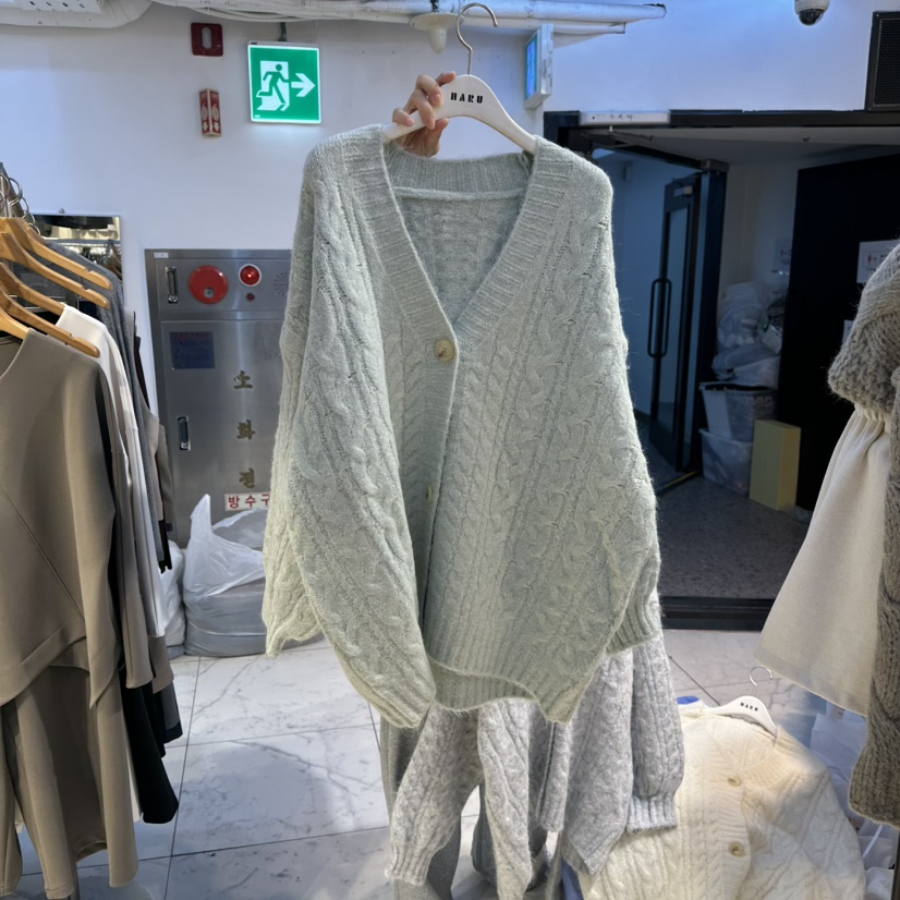 HARU東大門㊣直郵女裝新品休閑推薦人氣職業25秋冬毛衣開衫HARU-Q毛衣圖色2
