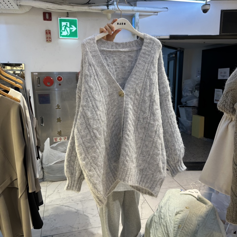 HARU東大門㊣直郵女裝新品休閑推薦人氣職業25秋冬毛衣開衫HARU-Q毛衣圖色3