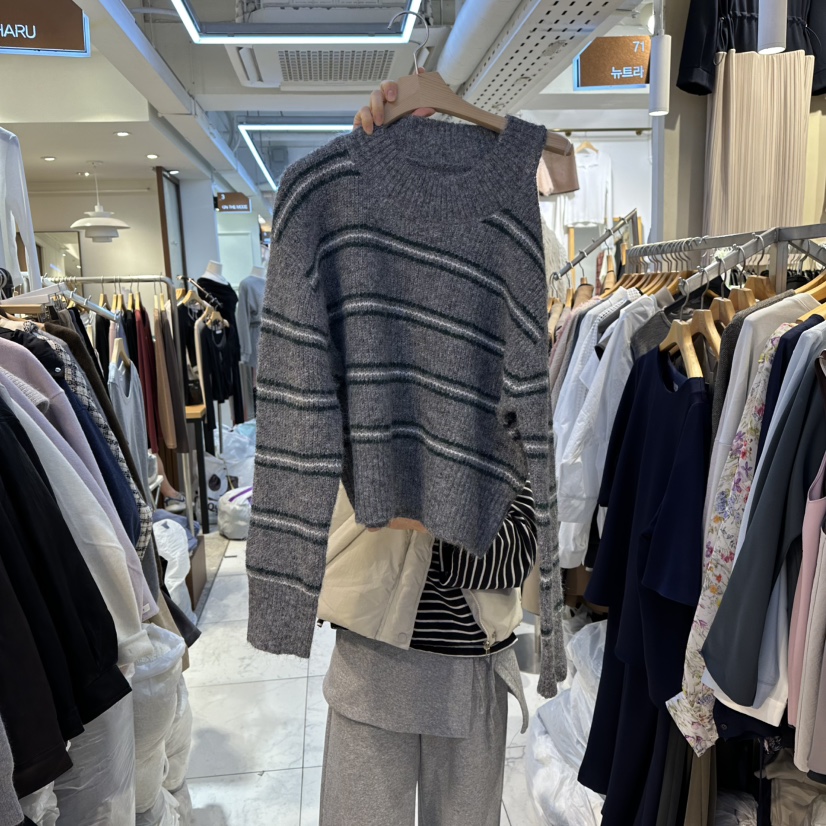 HARU東大門㊣實拍女士新品真品人氣休閑職業推薦時尚25秋冬毛衣HARU-Q毛衣圖色2