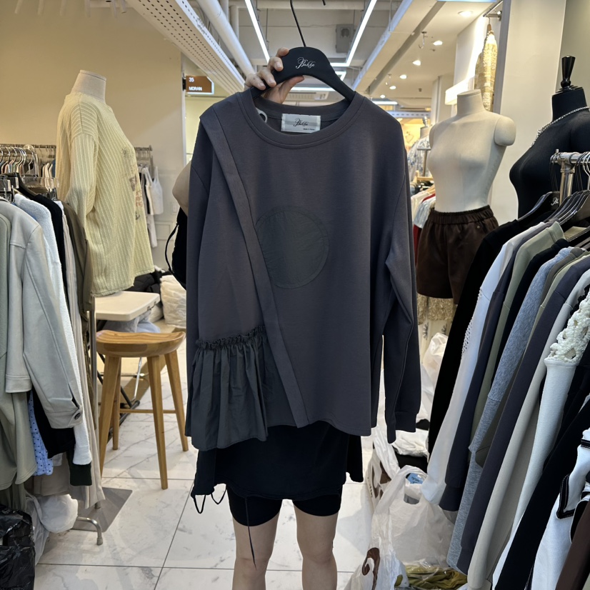 BAKHA東大門㊣直郵女士新款時尚真品休閑25秋冬熱賣長袖T恤BAKHA長袖T恤圖色3墨色