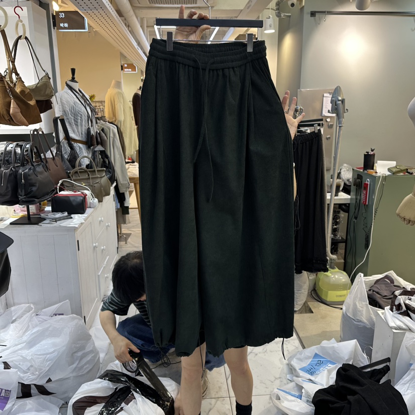 BAKHA東大門㊣代購女士新款真品熱賣25秋冬人氣推薦時尚休閑褲BAKHA休閑褲圖色3墨綠