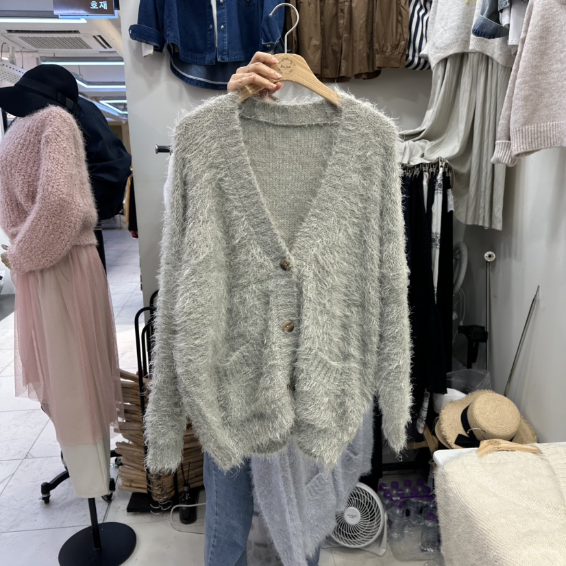 HOJAE東大門㊣直郵女士新款休閑時尚真品熱賣人氣推薦毛衣開衫MID-LEVEL JUMP毛衣圖色3