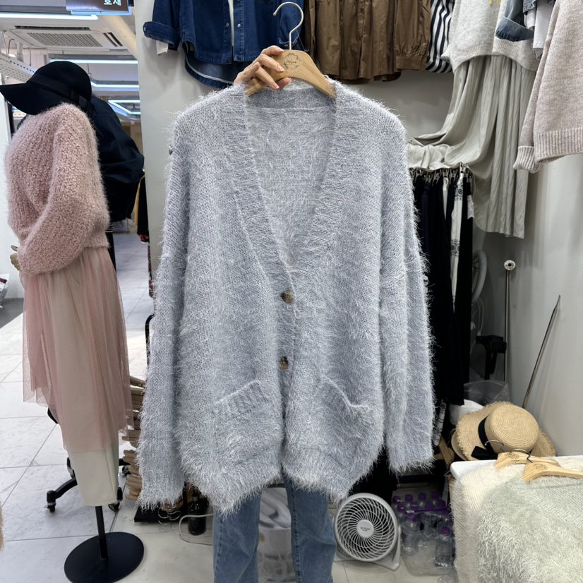 HOJAE東大門㊣直郵女士新款休閑時尚真品熱賣人氣推薦毛衣開衫MID-LEVEL JUMP毛衣圖色4