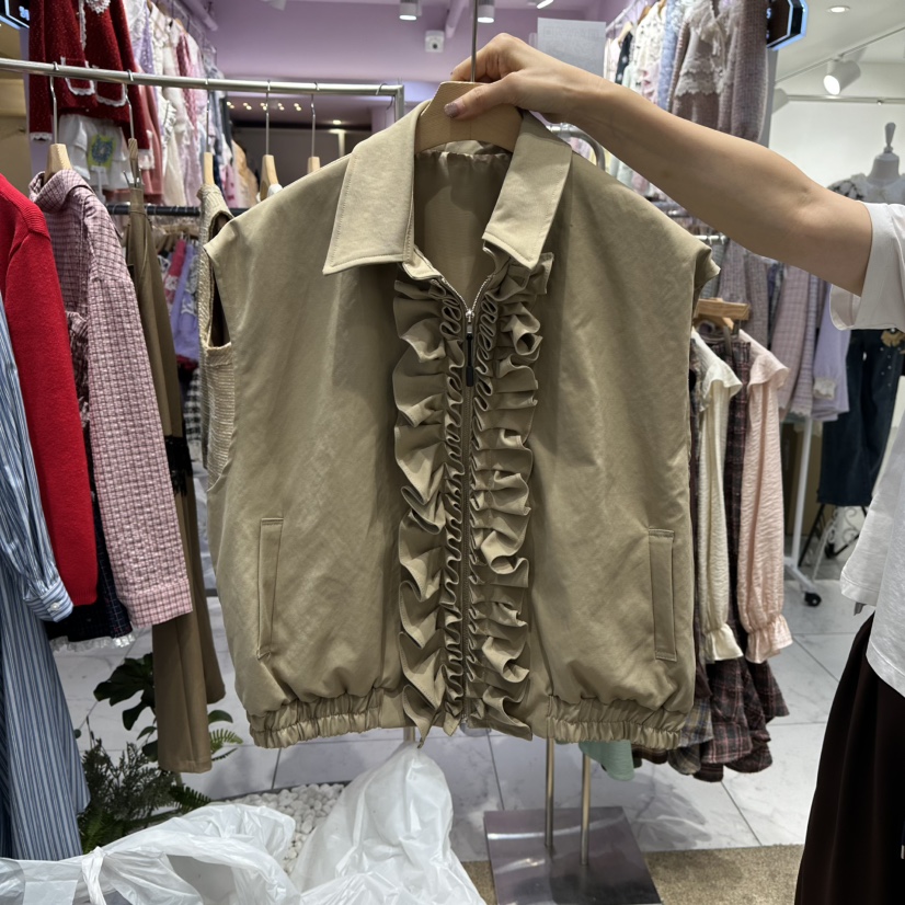 VIRUS韓國直郵㊣女裝新品熱賣真品推薦時尚職業休閑25秋冬馬甲VIRUS馬甲圖色1