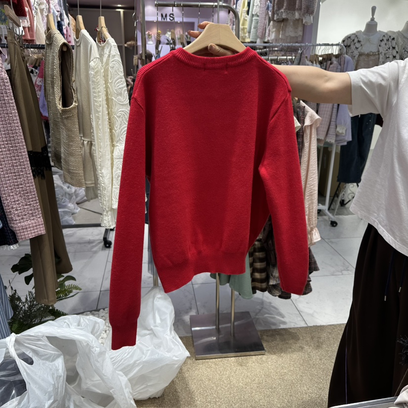 VIRUS韓國直郵㊣女裝新品休閑職業25秋冬熱賣人氣針織衫開衫VIRUS針織衫