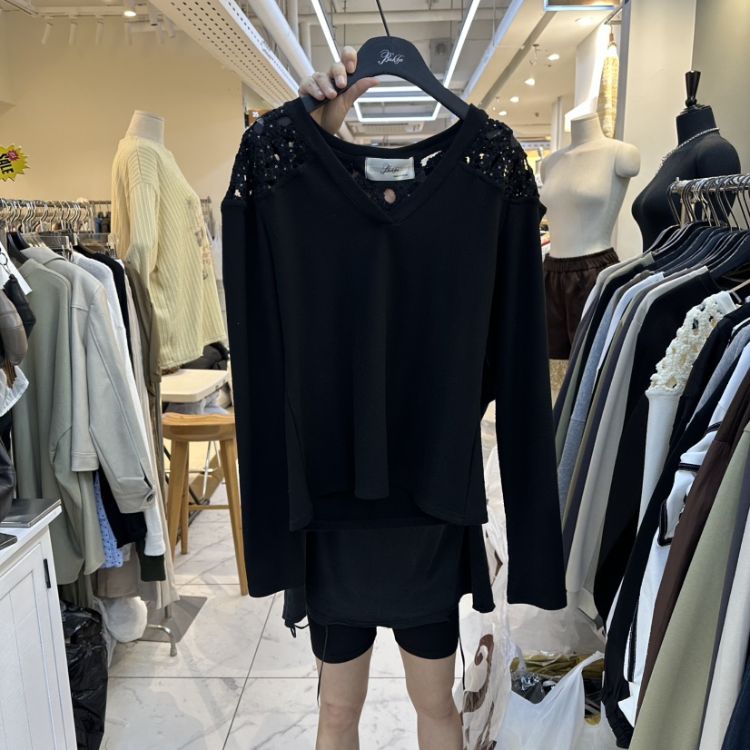 BAKHA東大門㊣實拍女裝新品25秋冬推薦真品休閑職業長袖T恤BAKHA長袖T恤圖色3