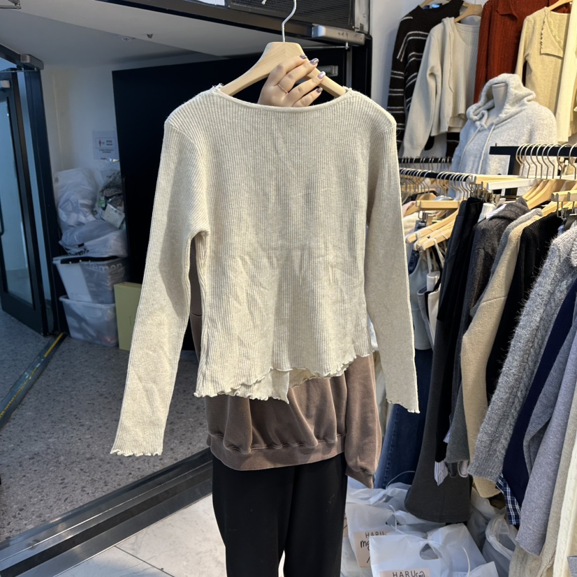 HARU東大門㊣代購女裝新品人氣時尚休閑推薦25秋冬職業針織衫HARU-Q針織衫