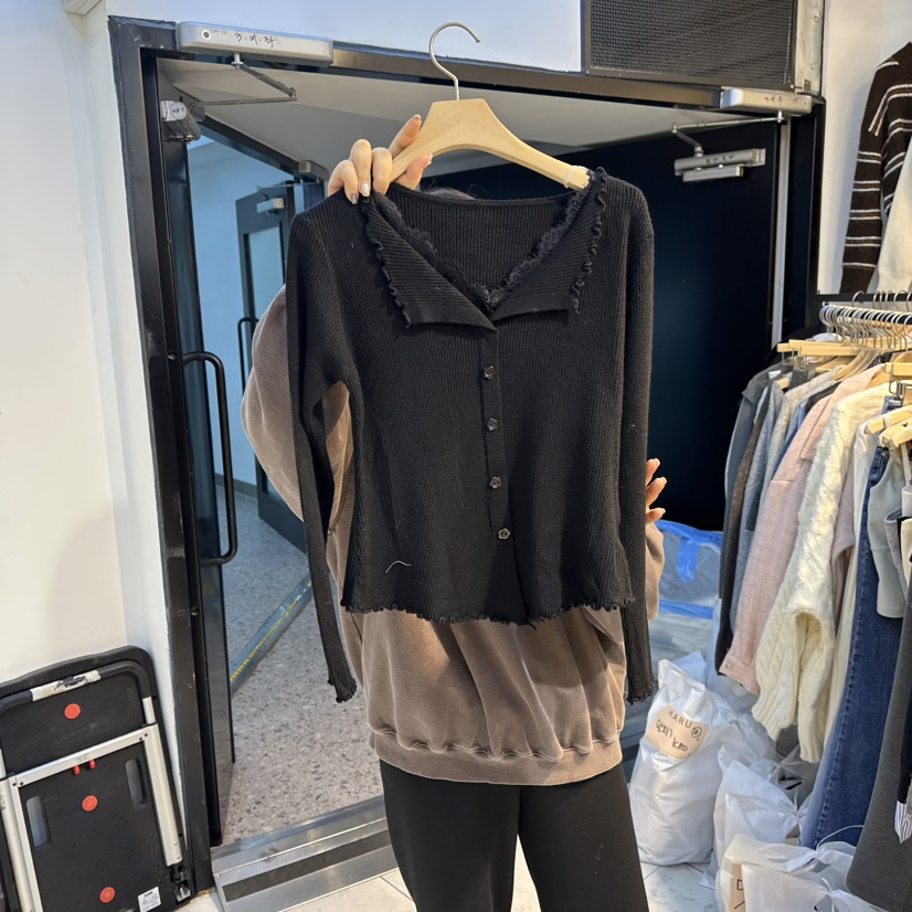 HARU東大門㊣代購女裝新品人氣時尚休閑推薦25秋冬職業針織衫HARU-Q針織衫圖色2
