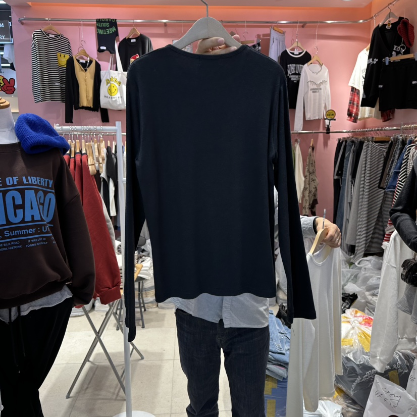 K STORY東大門㊣實拍女裝新款職業熱賣休閑25秋冬真品長袖T恤K STORY長袖T恤