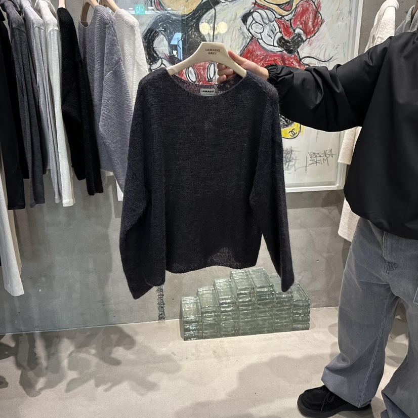 LAMAGIEPIE東大門㊣直郵女士新款真品職業25秋冬熱賣針織衫LAMAGIE GREY針織衫圖色3