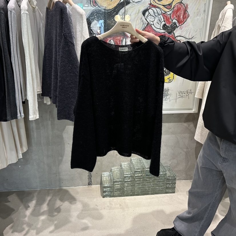 LAMAGIEPIE東大門㊣直郵女士新款真品職業25秋冬熱賣針織衫LAMAGIE GREY針織衫圖色4