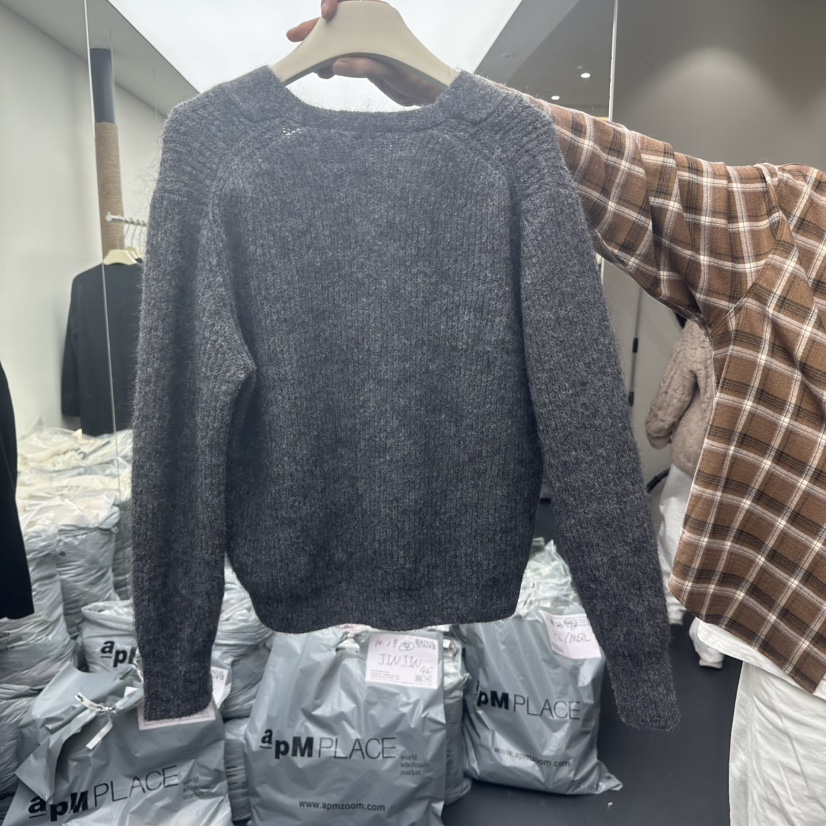 BANUL韓國代購㊣女裝新品人氣25秋冬休閑真品熱賣針織衫開衫BANUL針織衫