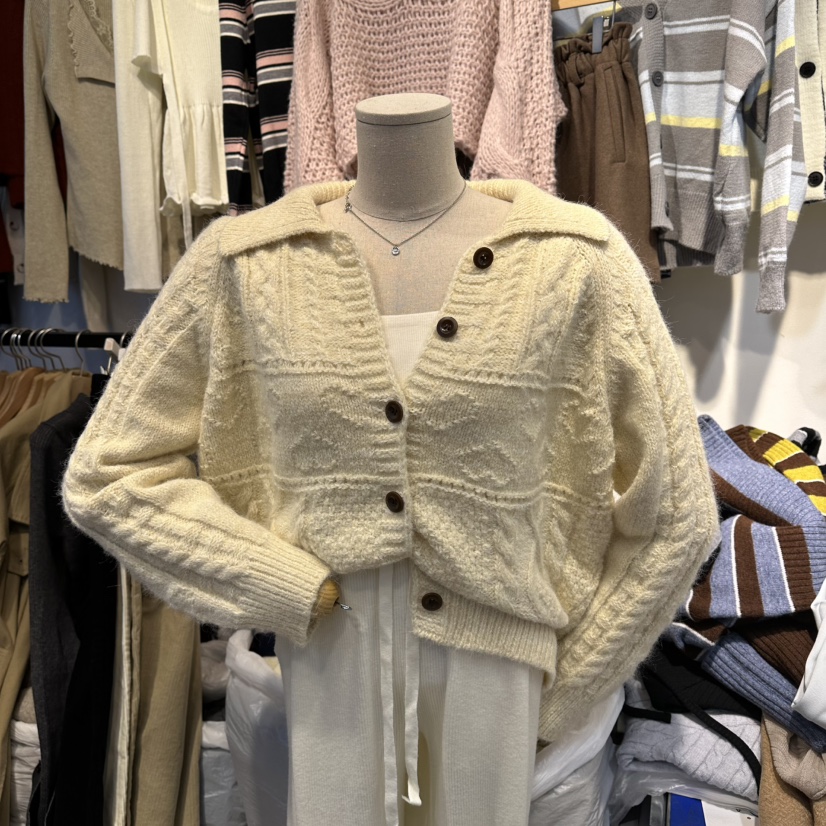 HARU東大門㊣直郵女裝新品熱賣休閑真品推薦時尚職業毛衣開衫HARU-Q毛衣圖色1