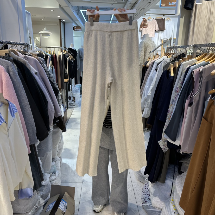 HARU東大門㊣直郵女裝新款時尚熱賣休閑25秋冬休閑褲針織褲HARU-Q休閑褲