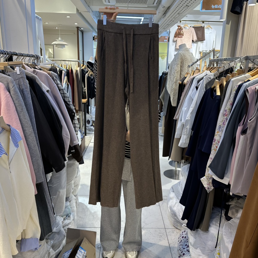 HARU東大門㊣直郵女裝新款時尚熱賣休閑25秋冬休閑褲針織褲HARU-Q休閑褲圖色4