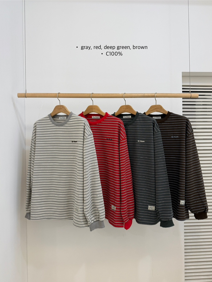 BY CHAPTER東大門㊣代購女士新款職業熱賣推薦25秋冬長袖T恤BY Chapter長袖T恤