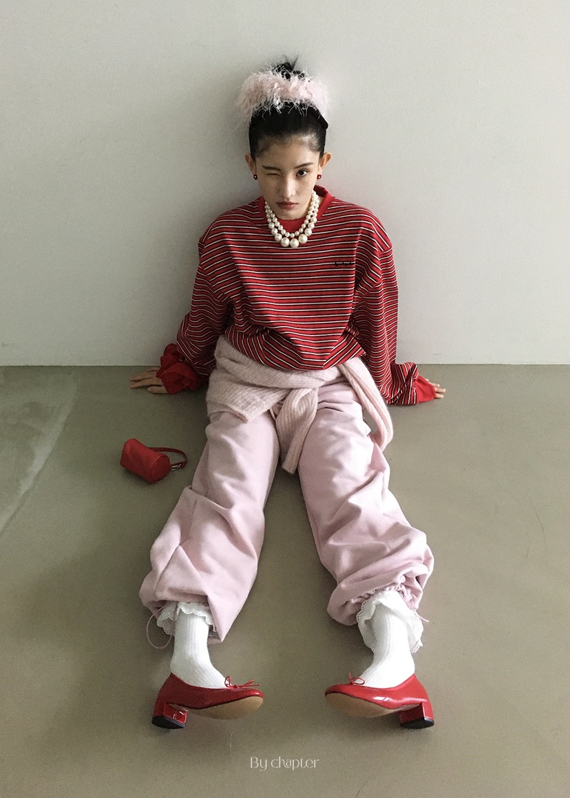 BY CHAPTER東大門㊣代購女士新款職業熱賣推薦25秋冬長袖T恤BY Chapter長袖T恤