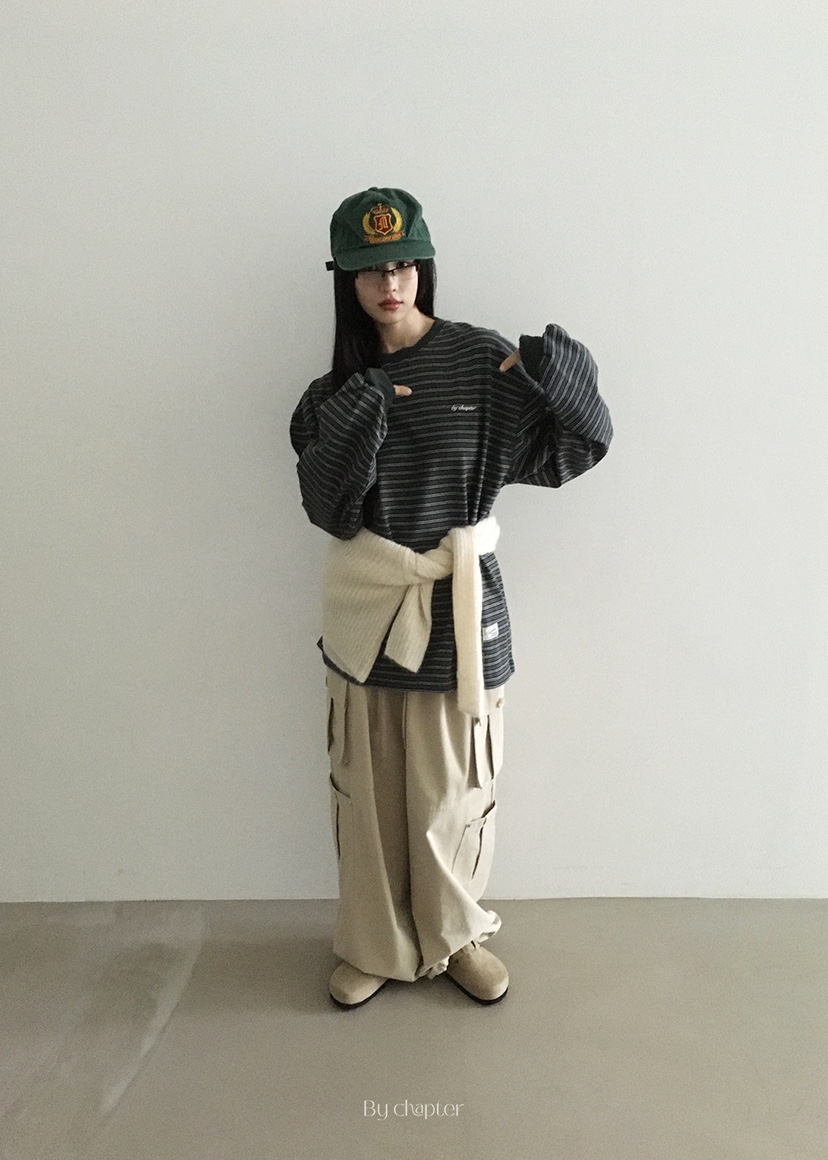 BY CHAPTER東大門㊣代購女士新款職業熱賣推薦25秋冬長袖T恤BY Chapter長袖T恤