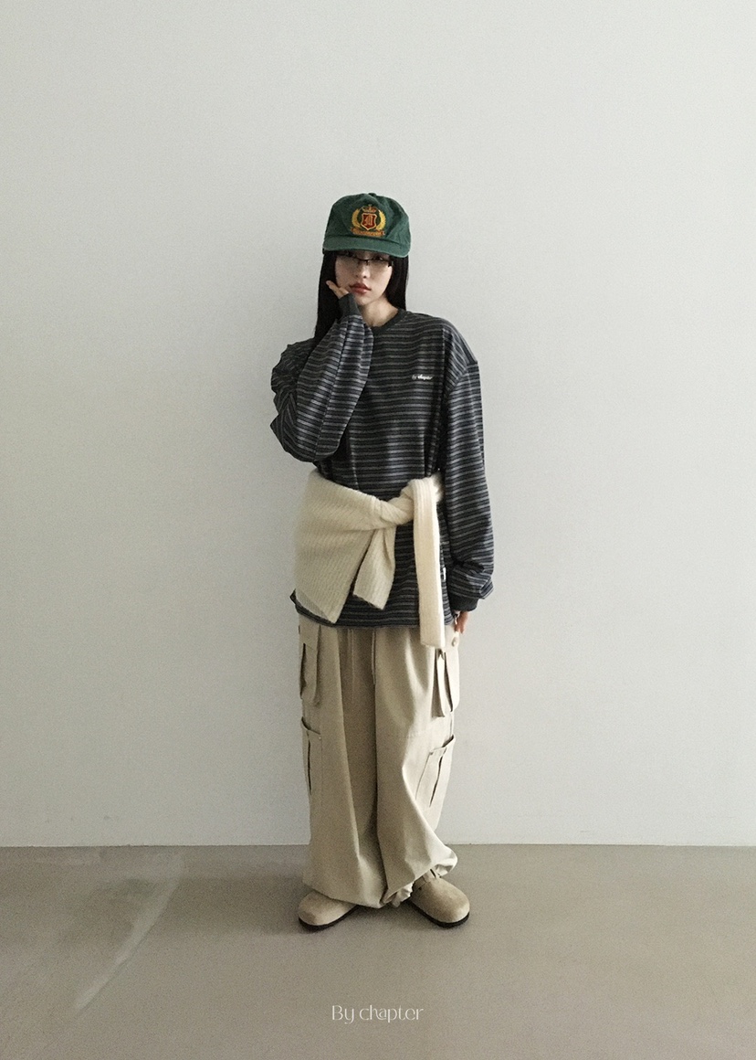 BY CHAPTER東大門㊣代購女士新款職業熱賣推薦25秋冬長袖T恤BY Chapter長袖T恤