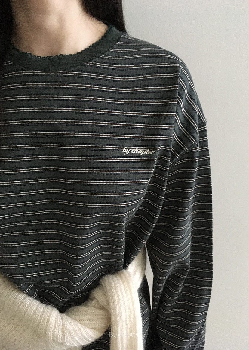 BY CHAPTER東大門㊣代購女士新款職業熱賣推薦25秋冬長袖T恤BY Chapter長袖T恤