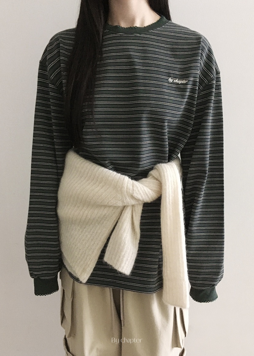 BY CHAPTER東大門㊣代購女士新款職業熱賣推薦25秋冬長袖T恤BY Chapter長袖T恤圖色4