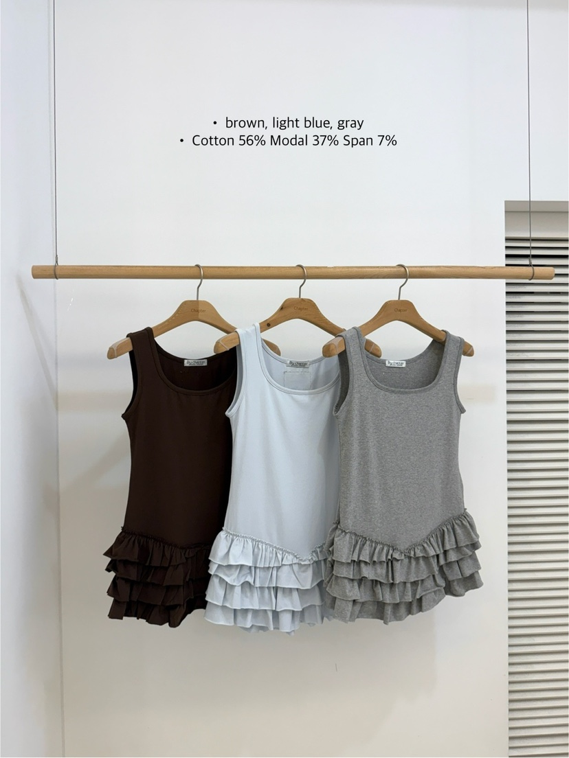 BY CHAPTER韓國直郵㊣女士新品推薦人氣熱賣吊帶背心不含內搭BY Chapter吊帶/背心