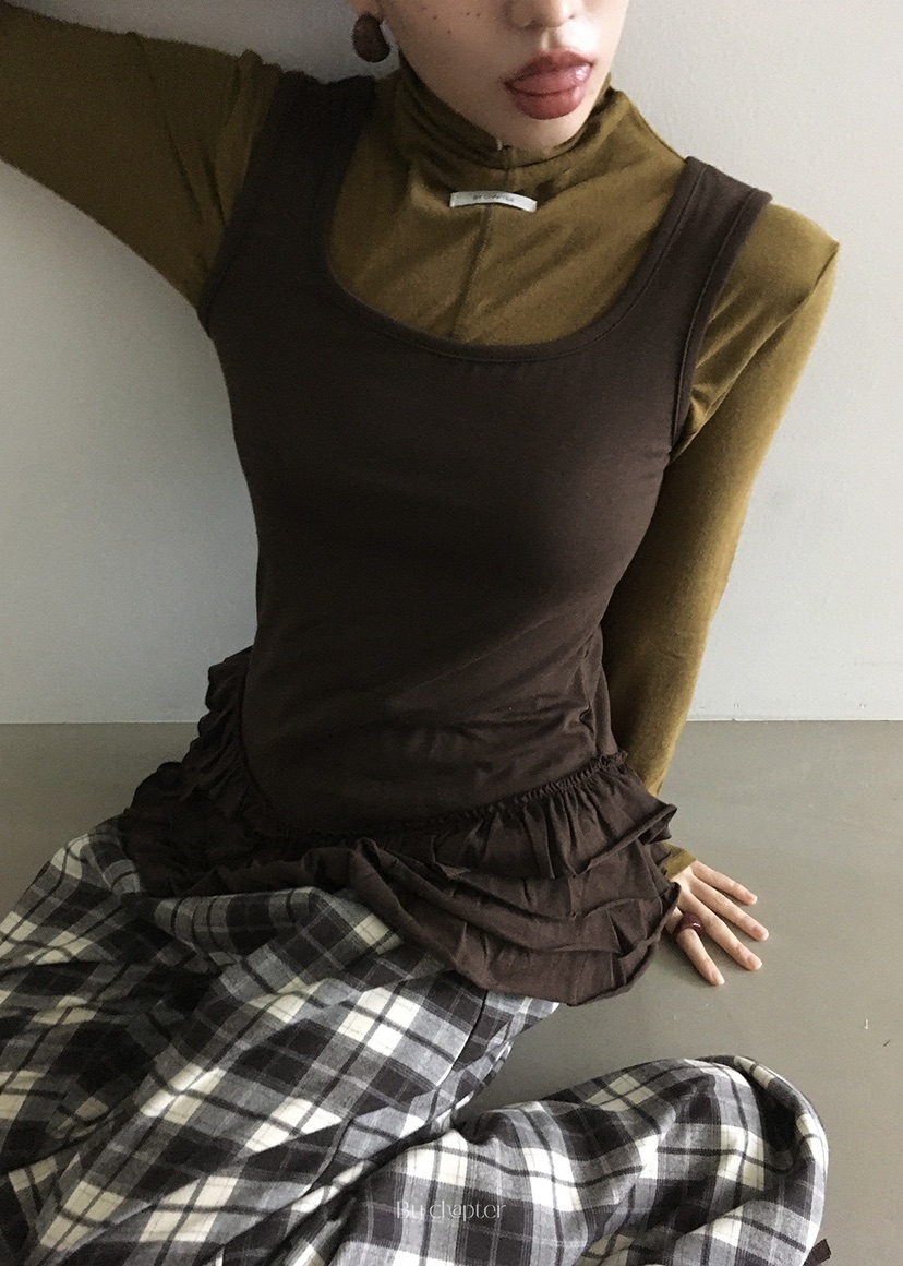 BY CHAPTER韓國直郵㊣女士新品推薦人氣熱賣吊帶背心不含內搭BY Chapter吊帶/背心