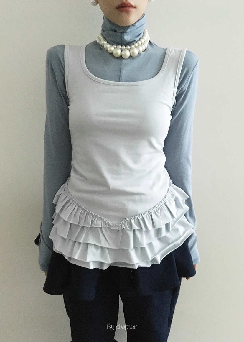 BY CHAPTER韓國直郵㊣女士新品推薦人氣熱賣吊帶背心不含內搭BY Chapter吊帶/背心圖色1