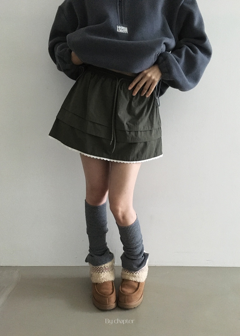 BY CHAPTER東大門㊣實拍女裝新款25秋冬時尚休閑真品熱賣裙褲BY Chapter裙褲圖色1