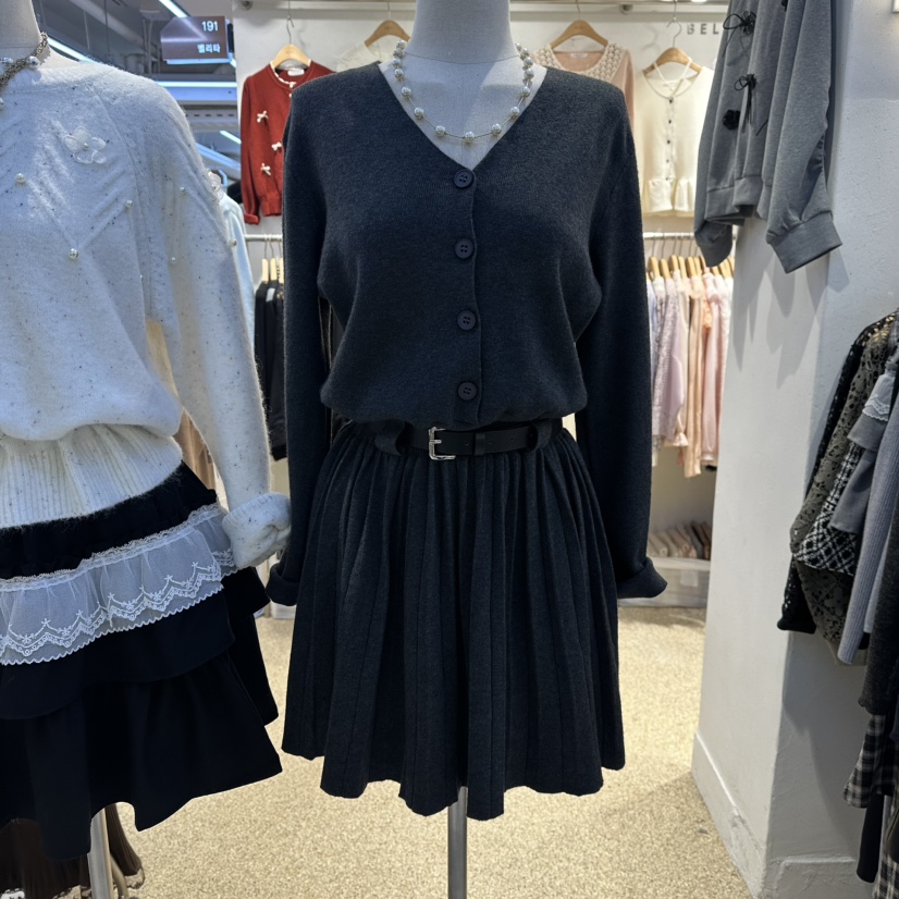 BELITA東大門㊣直郵女裝新款休閑熱賣職業25秋冬連衣裙不含腰帶BELITA連衣裙圖色2