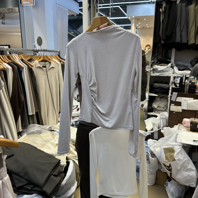 SANS東大門㊣代購女裝新款推薦休閑真品熱賣時尚25秋冬長袖T恤SANS長袖T恤圖色2