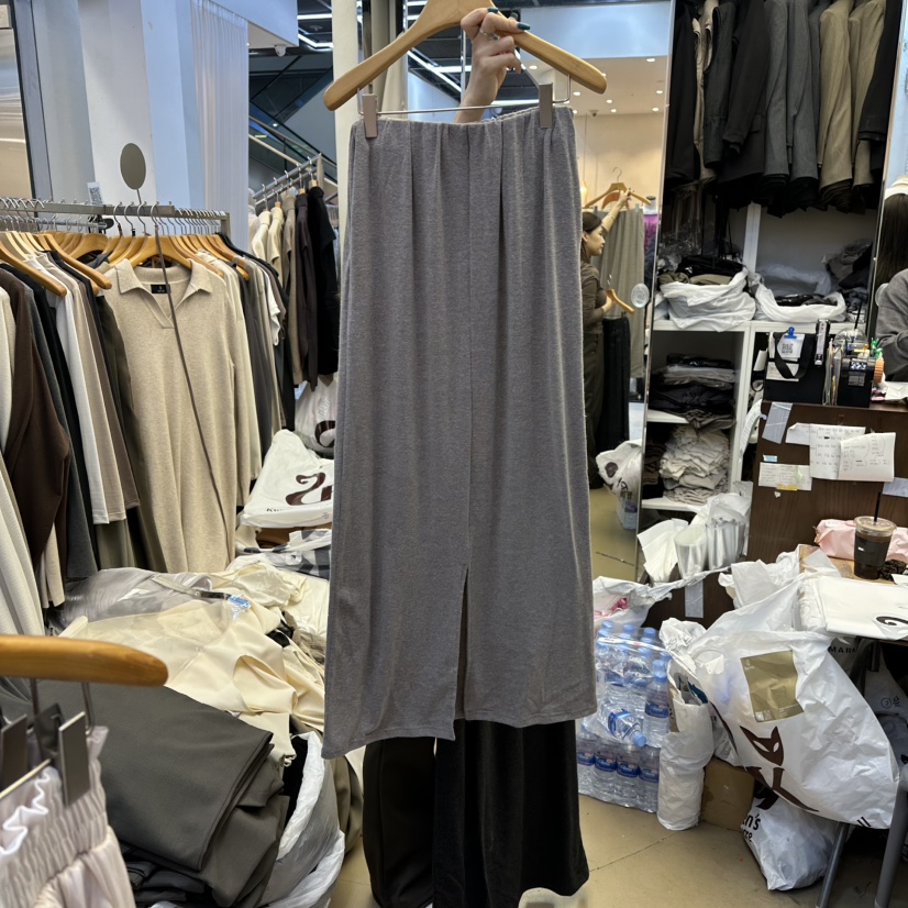 SANS韓國直郵㊣女士新款休閑人氣推薦熱賣25秋冬長裙安哥拉SANS長裙