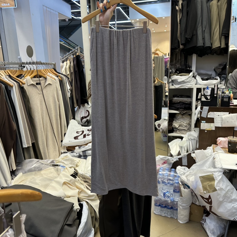 SANS韓國直郵㊣女士新款休閑人氣推薦熱賣25秋冬長裙安哥拉SANS長裙