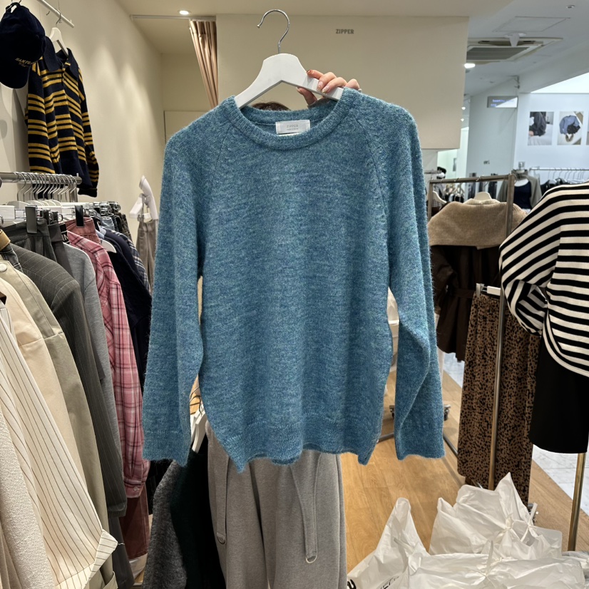 ZIPPER東大門㊣代購女裝新款人氣真品休閑推薦25秋冬針織衫ZIPPER針織衫圖色1