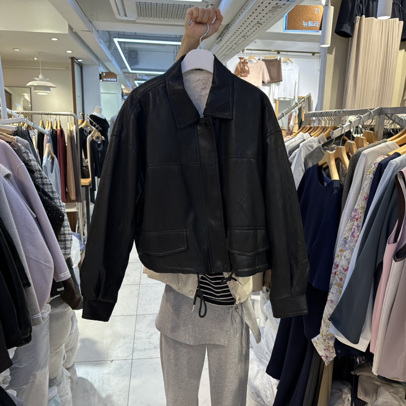 HARU韓國代購㊣女裝新款熱賣25秋冬職業真品推薦休閑人氣夾克HARU-Q夾克圖色1