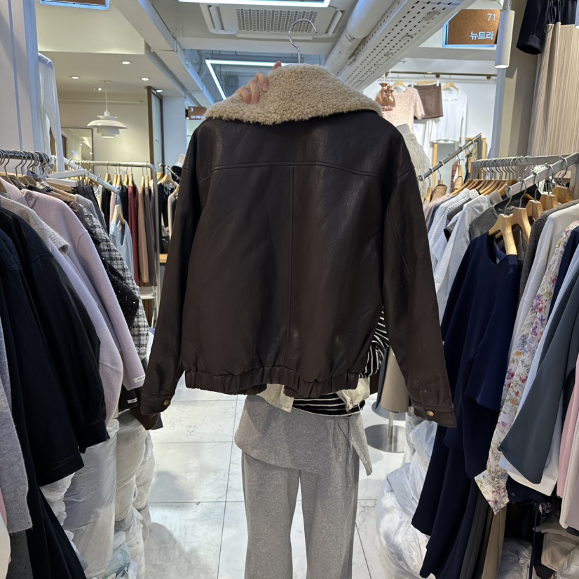 HARU東大門㊣實拍女裝新品人氣時尚休閑推薦25秋冬夾克羊毛HARU-Q夾克