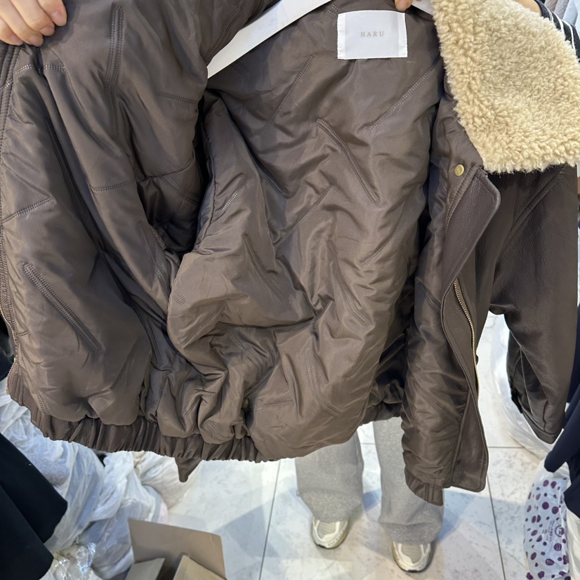 HARU東大門㊣實拍女裝新品人氣時尚休閑推薦25秋冬夾克羊毛HARU-Q夾克