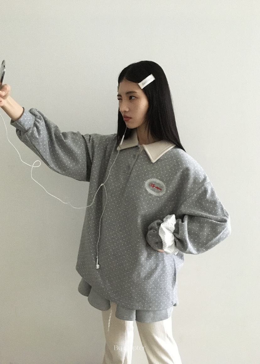 BY CHAPTER韓國代購㊣女裝新款真品時尚休閑推薦職業人氣衛衣BY Chapter衛衣圖色1